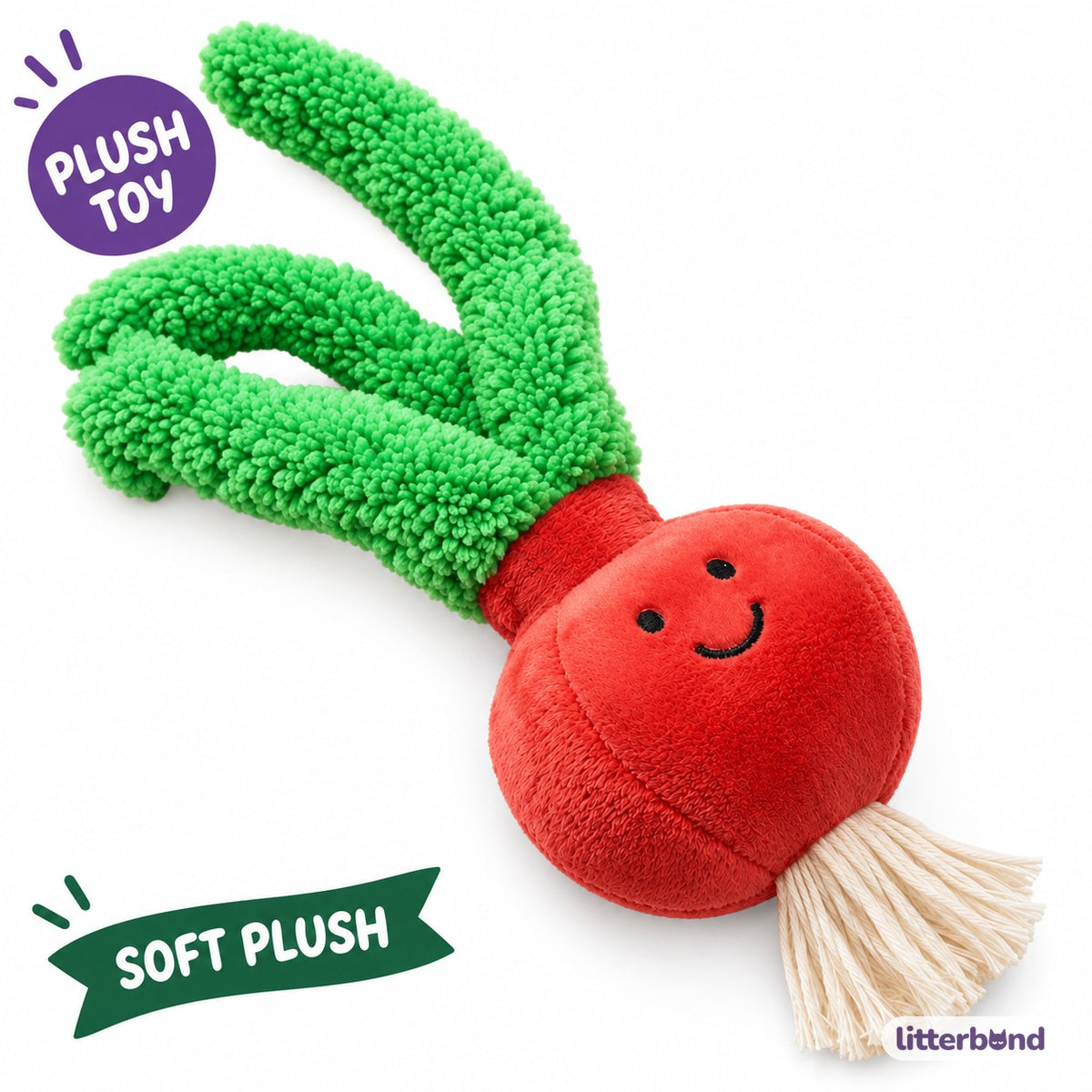 Red Onion Plush Kicker Toy for Hugging & Kicking