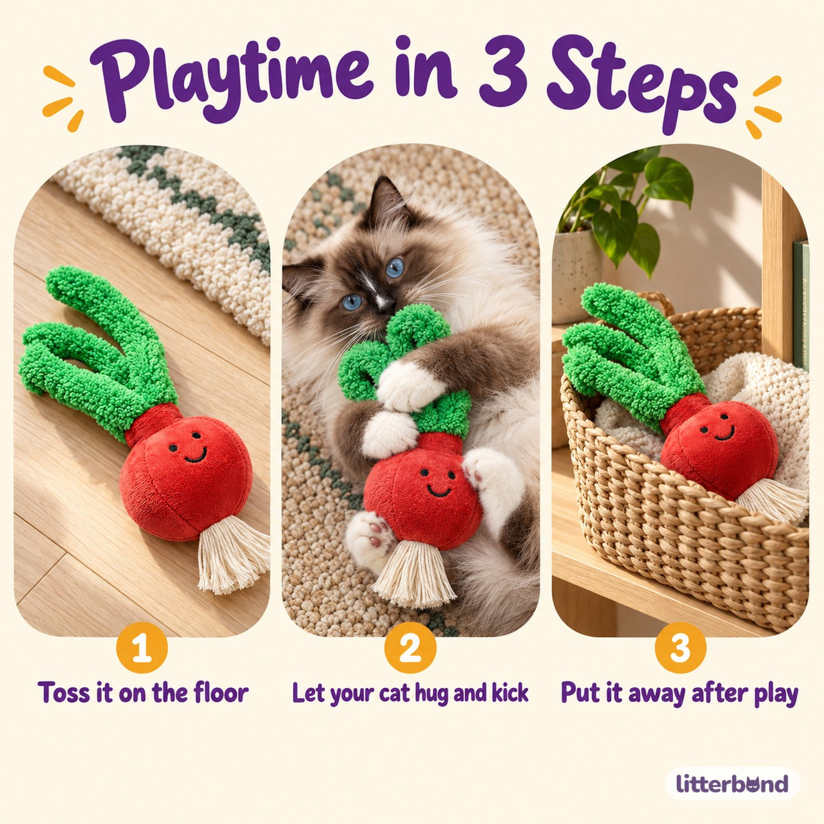 Red Onion Plush Kicker Toy for Hugging & Kicking - how to play