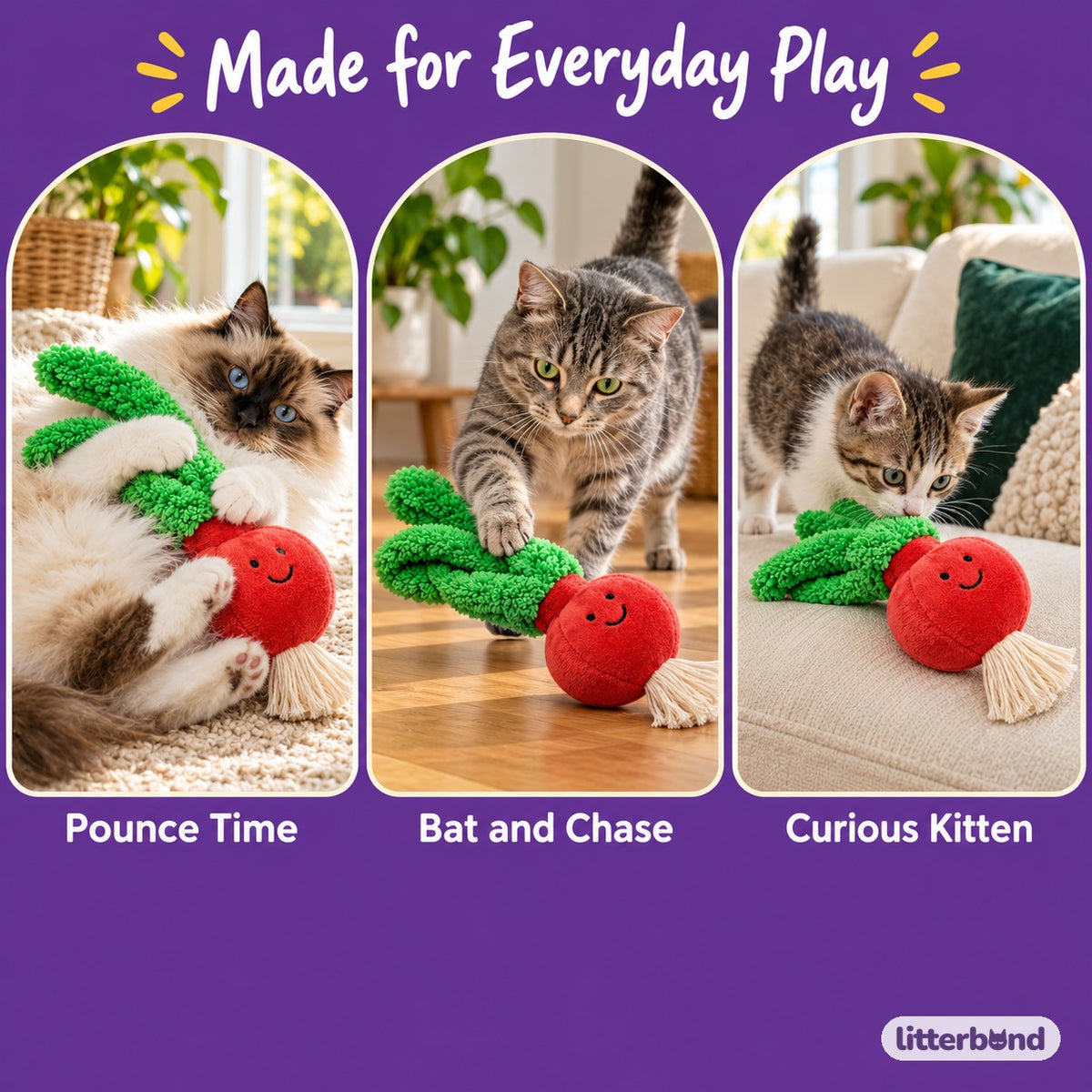 Red Onion Plush Kicker Toy for Hugging & Kicking - playtime at home
