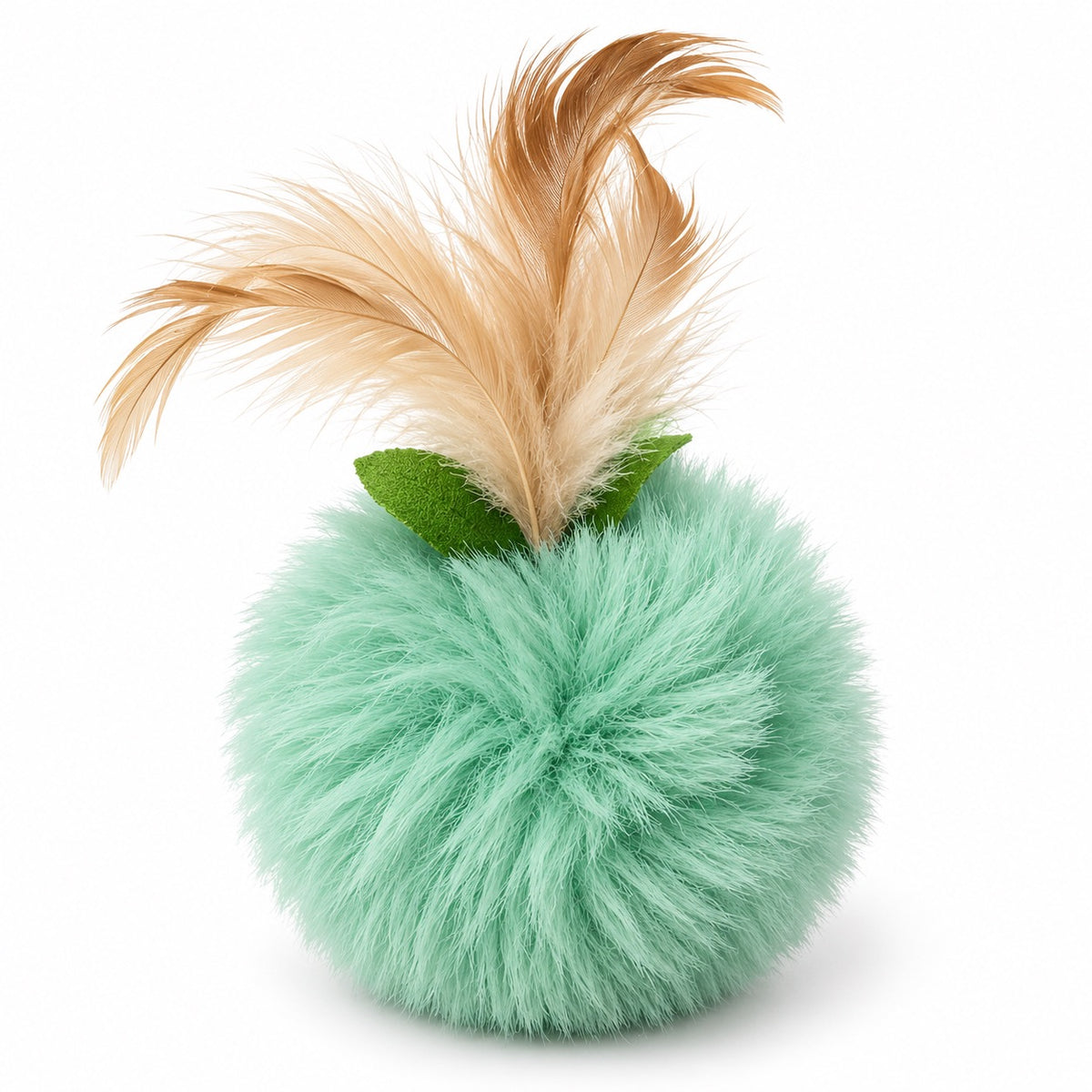 Feather Pom-Pom Toy for Batting - Mint Pom-Pom