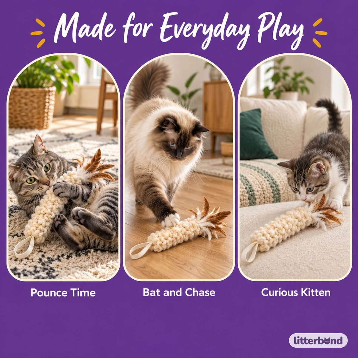 Curly Wool Kicker for Hugging - playtime at home