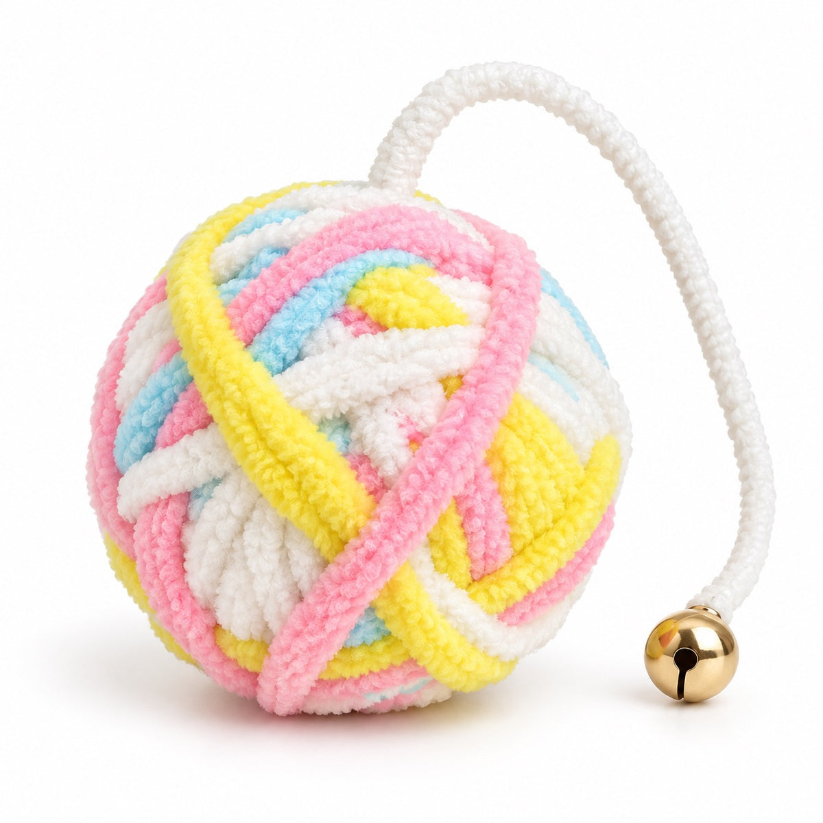 Yarn Ball Bell Toy - Random Color Yarn Ball