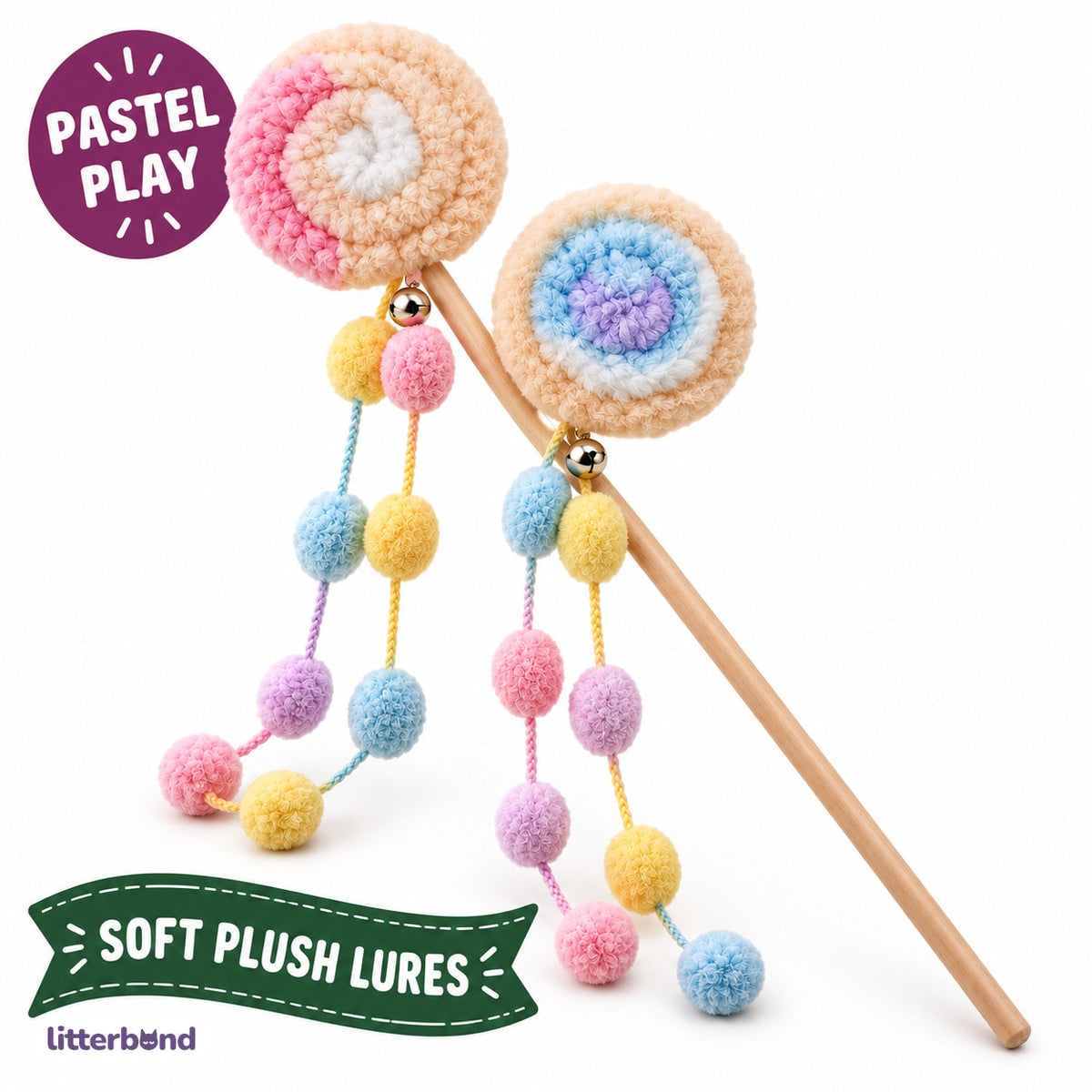 Pastel Macaron Teaser Wand for Batting