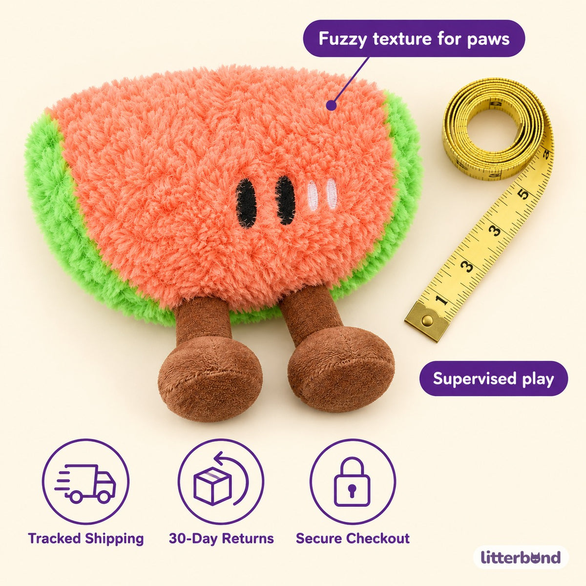 Fruit Plush Toys for Batting - size and details