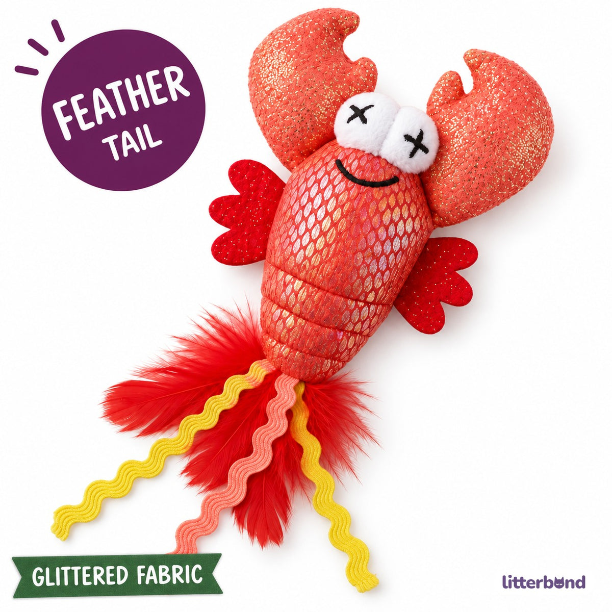 Glitter Lobster Batting Toy