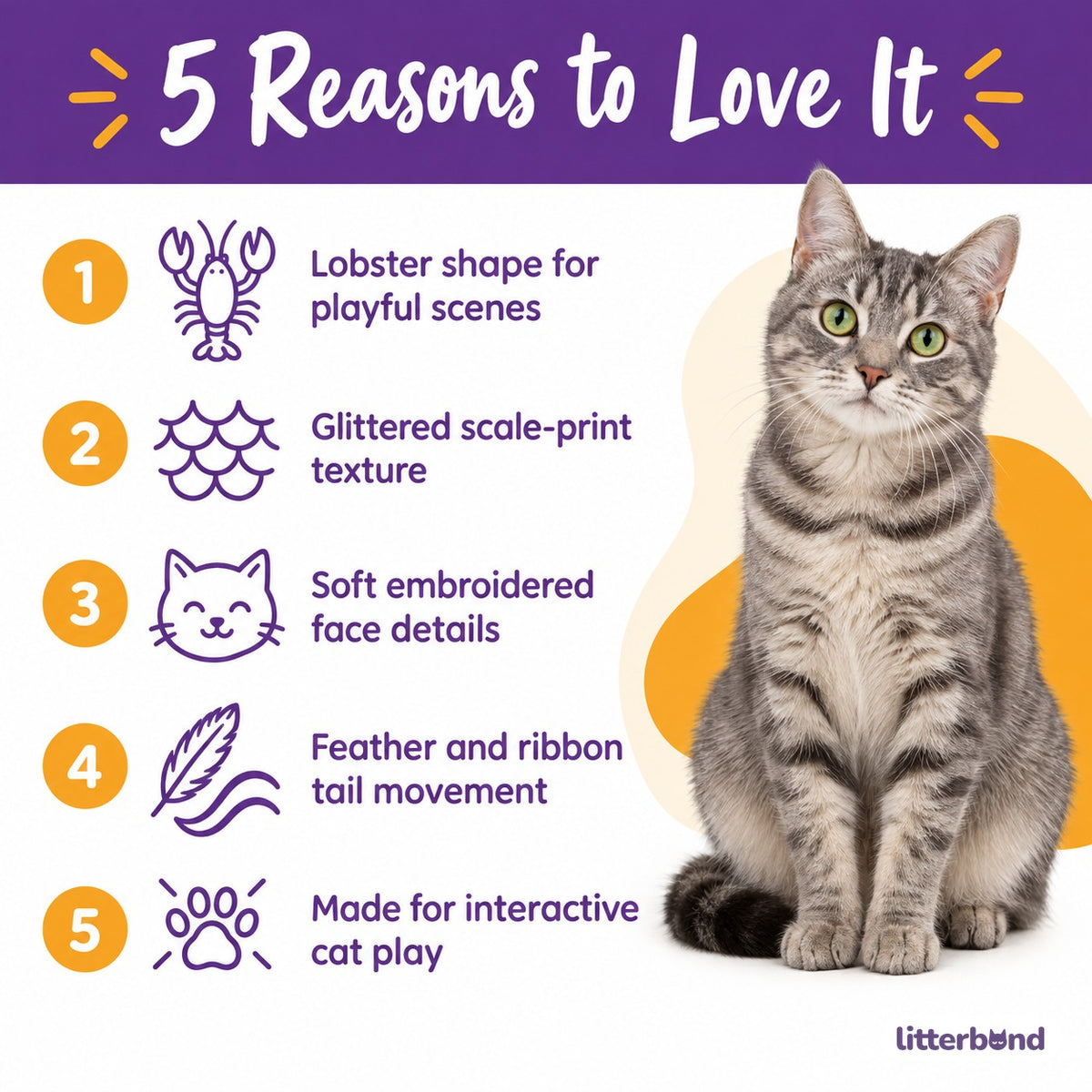 Glitter Lobster Batting Toy - 5 reasons to love it