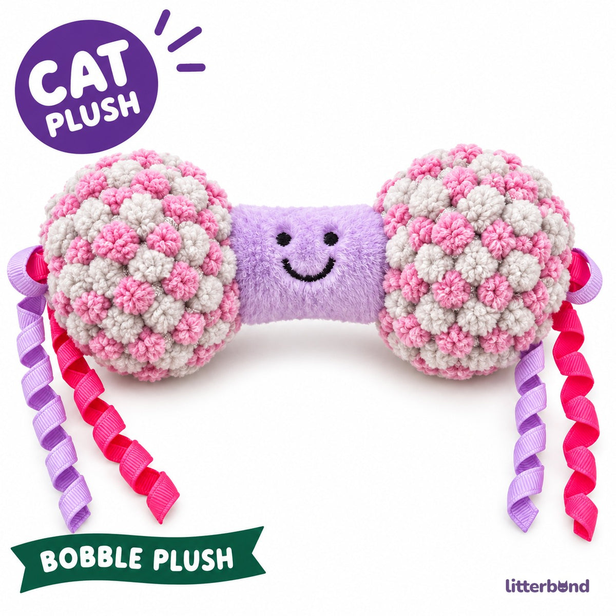 Bobble Dumbbell Plush Toy for Batting