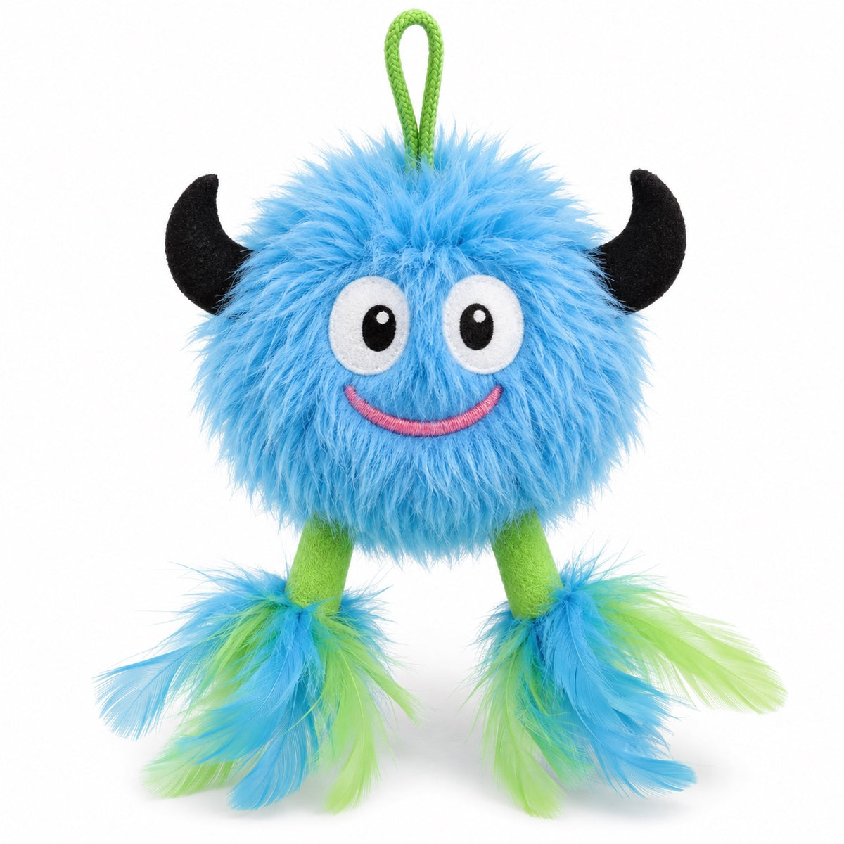 Monster Feather Hanging Toy - Blue Monster