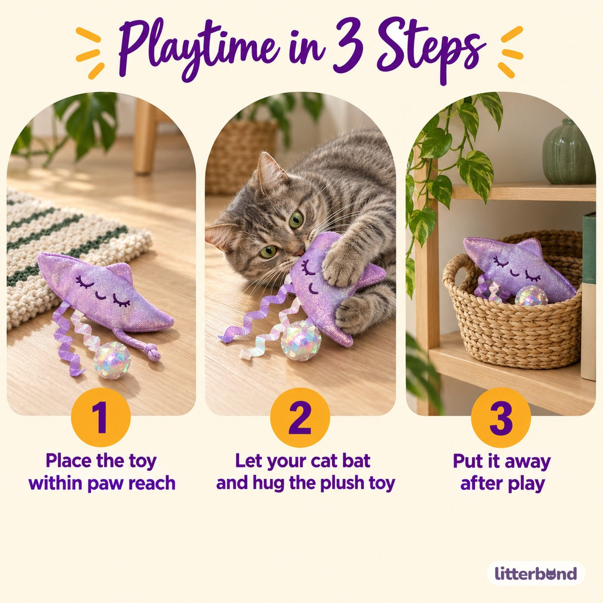 Iridescent Manta Ray Plush for Batting - how to play
