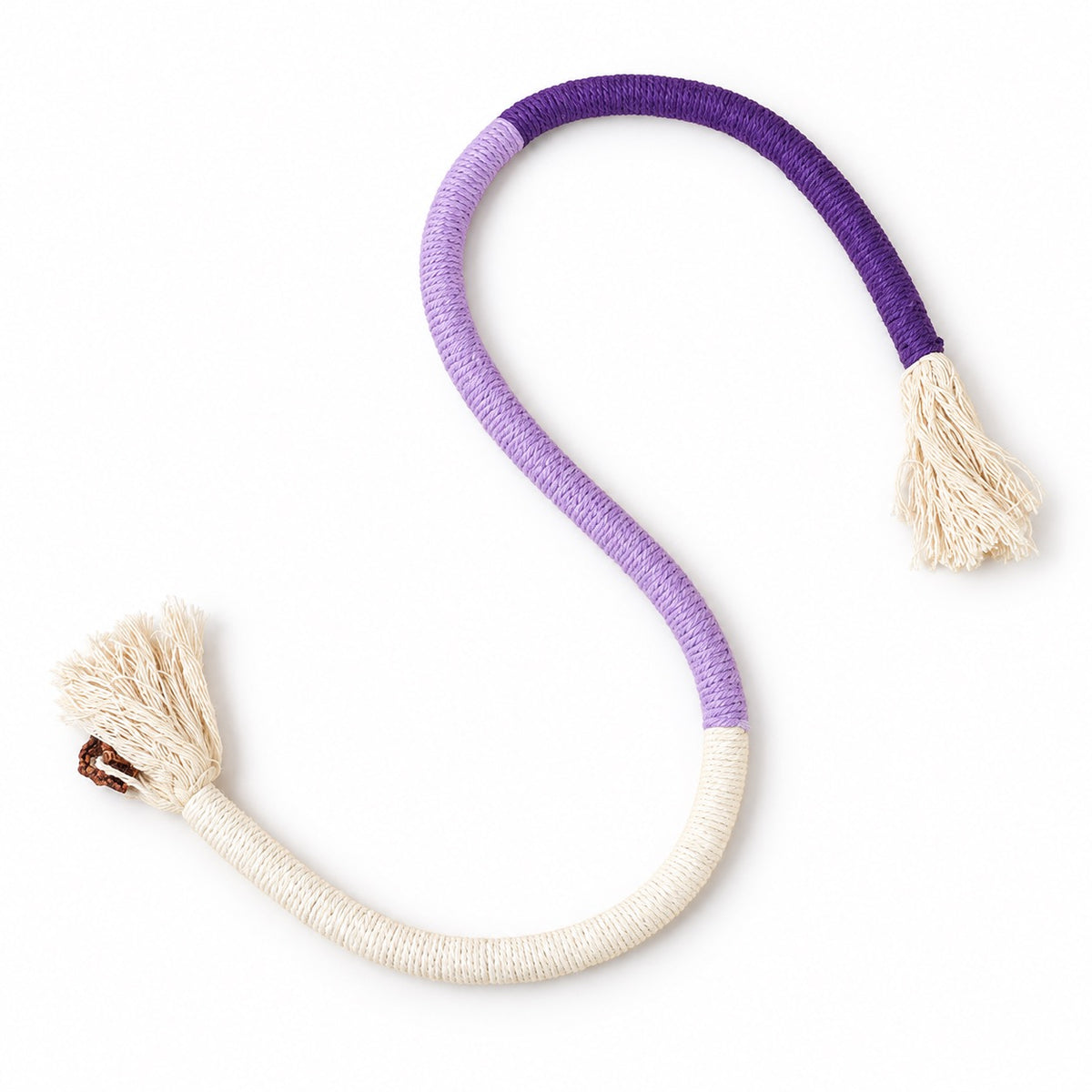 Tassel Trail Rope Toy - Purple