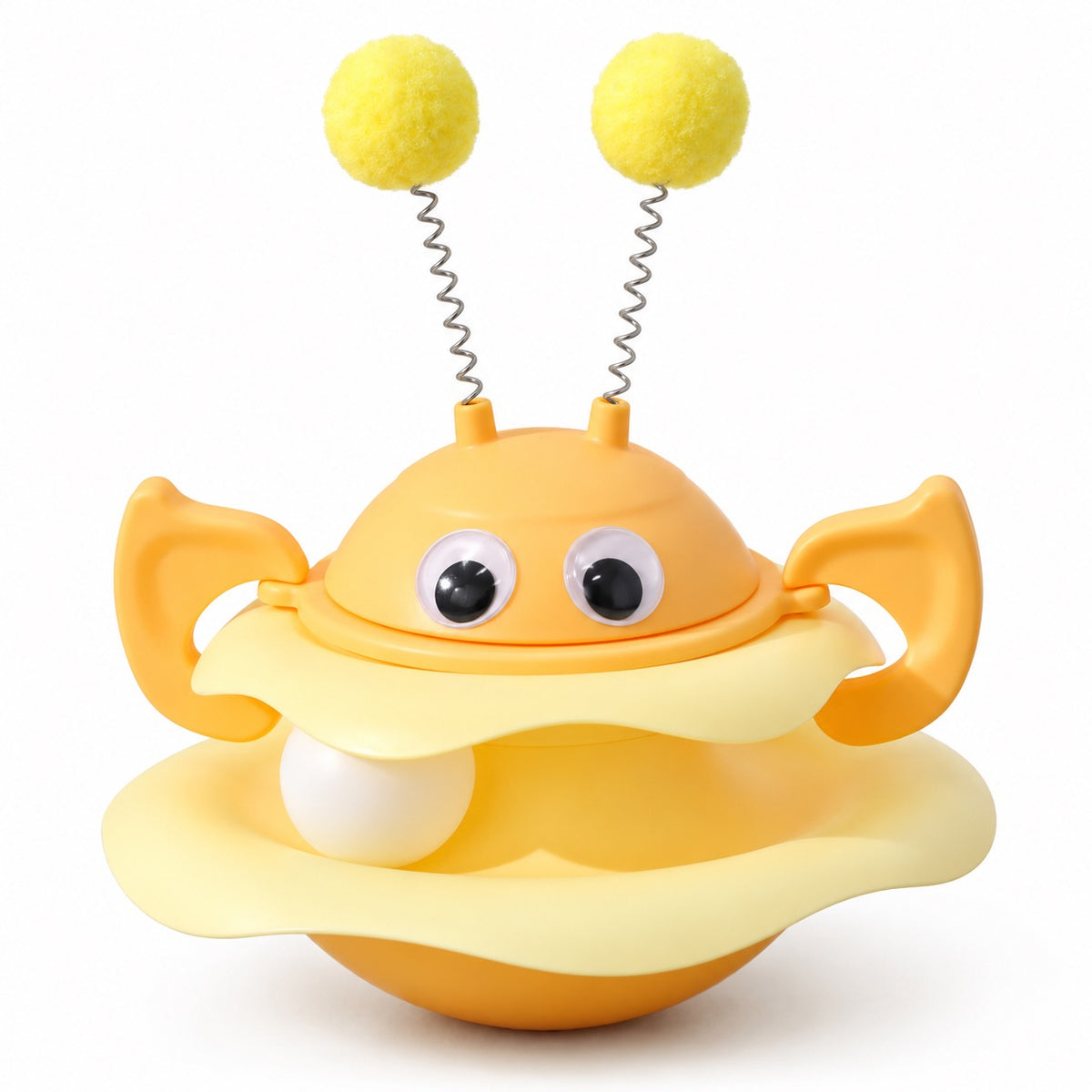 Bee Wobble Spinner Toy - Yellow Bee