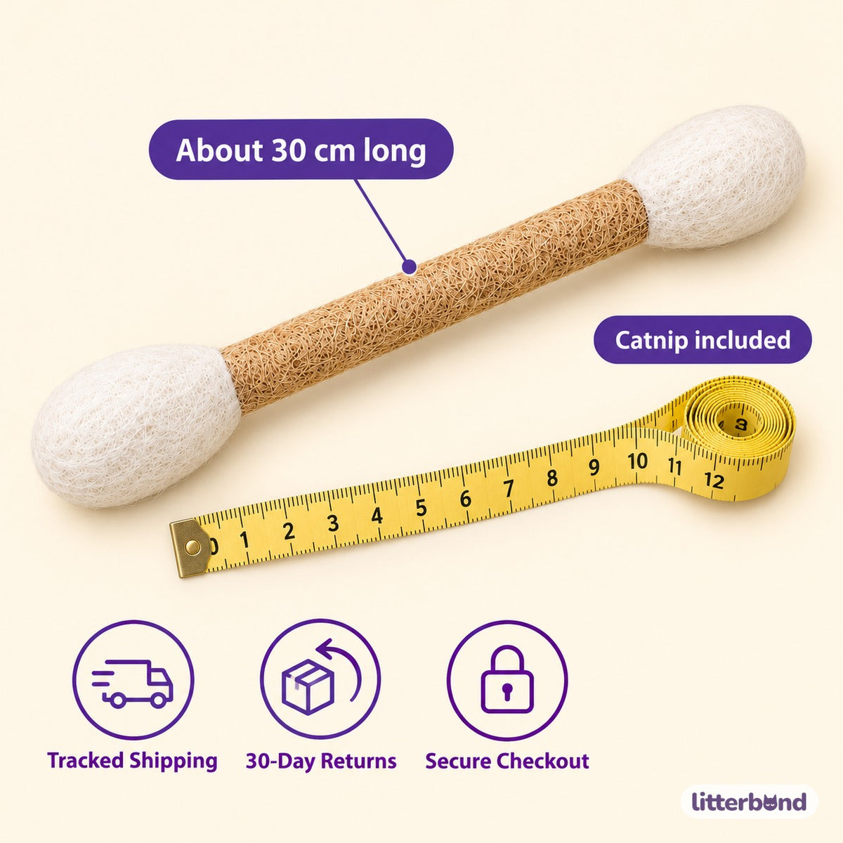 Wool Felt Baton for Batting - size and details