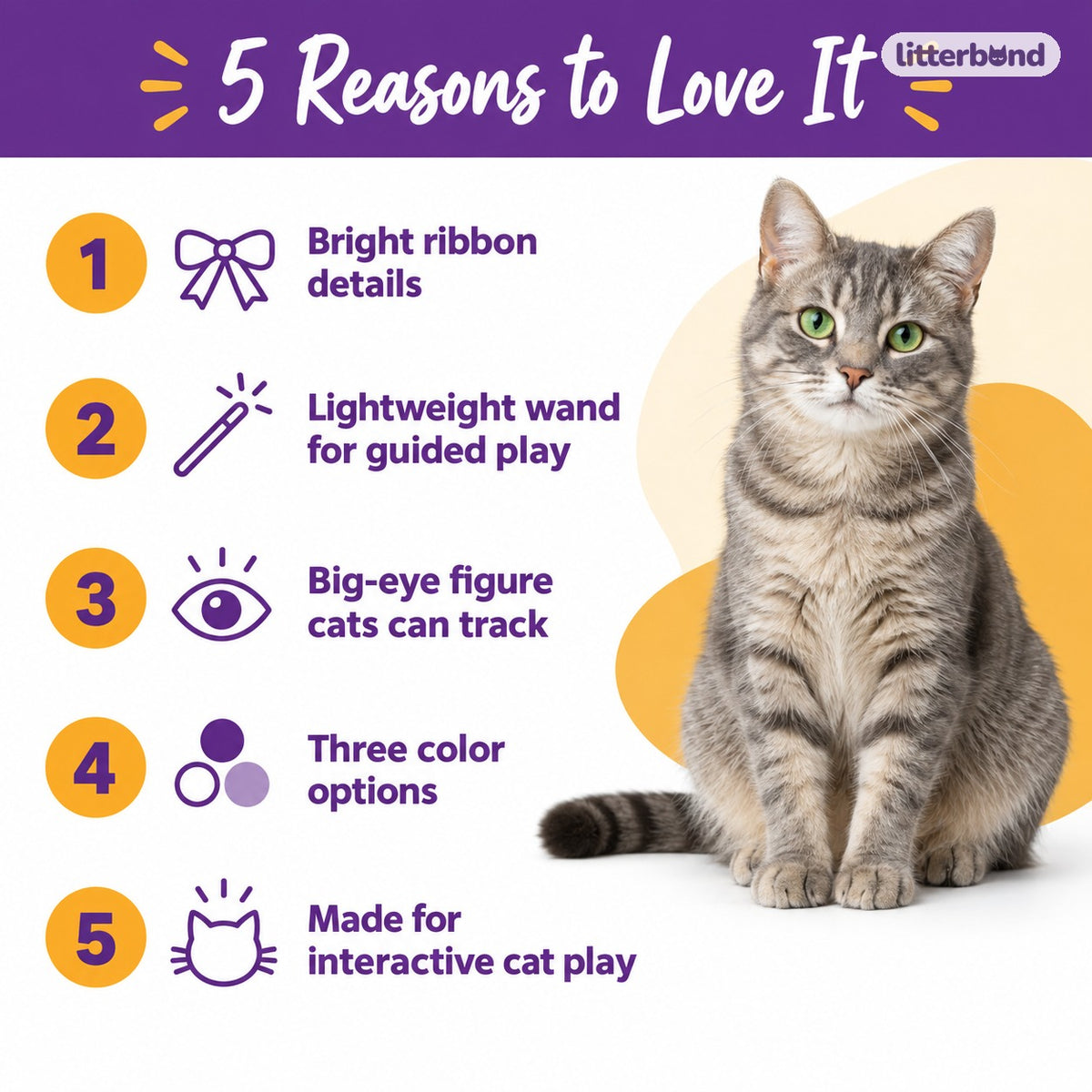 Big-Eye Ribbon Wand for Batting - 5 reasons to love it