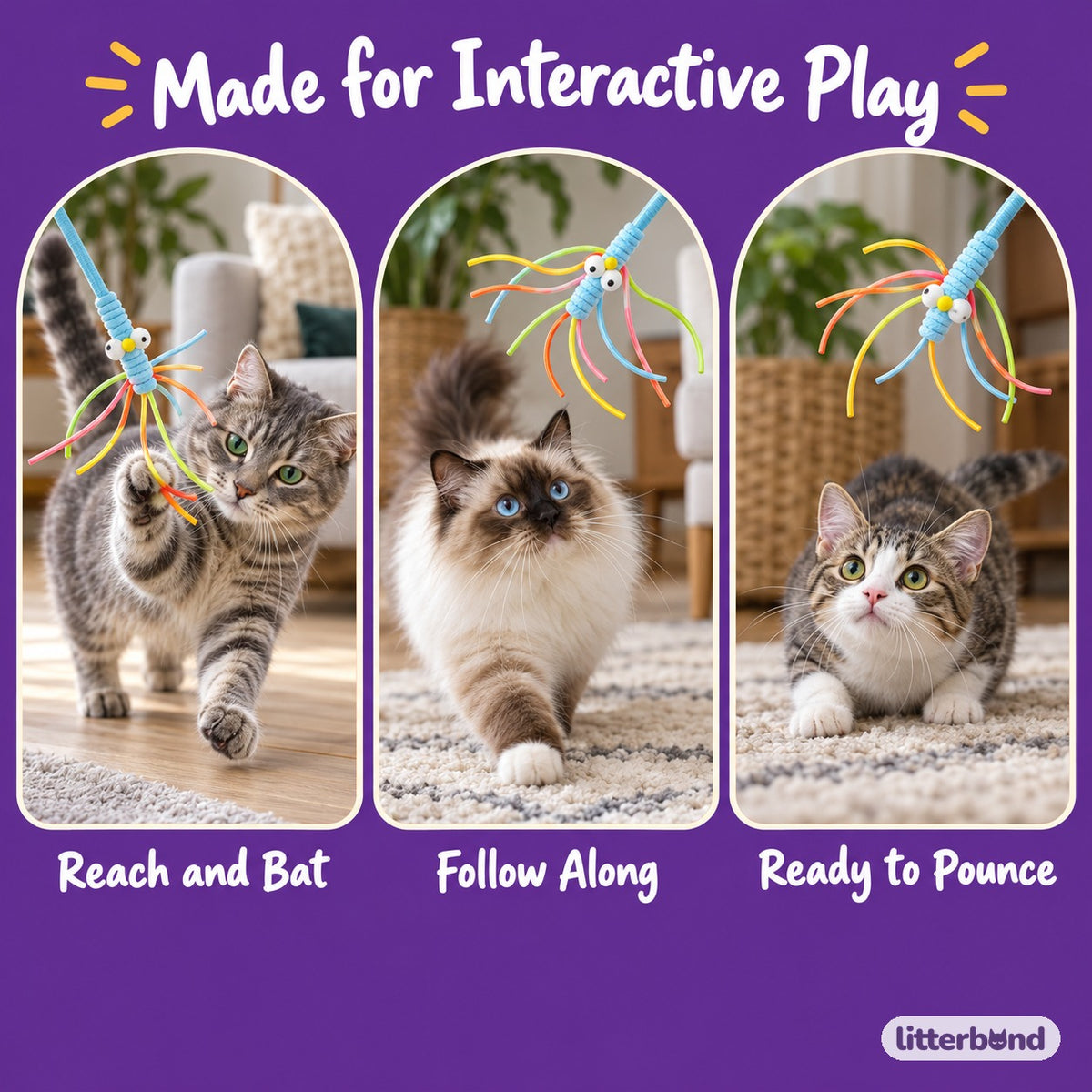 Big-Eye Ribbon Wand for Batting - playtime at home