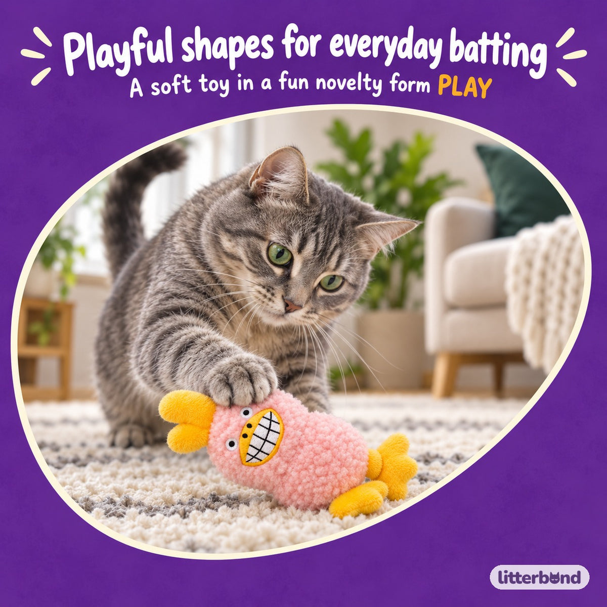 Novelty Plush Toys for Batting with a cat