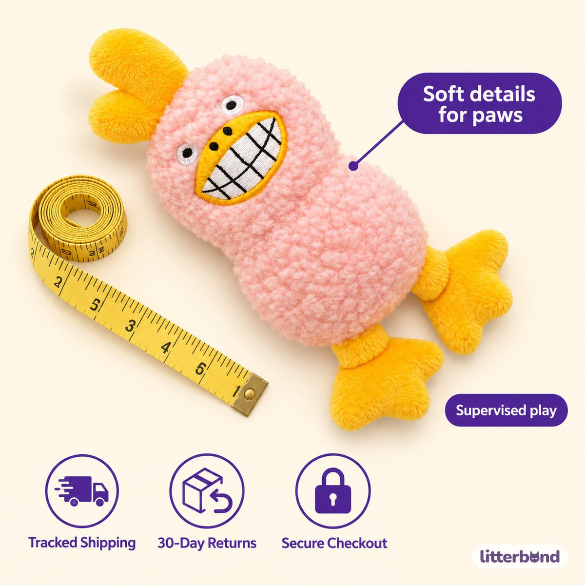Novelty Plush Toys for Batting - size and details