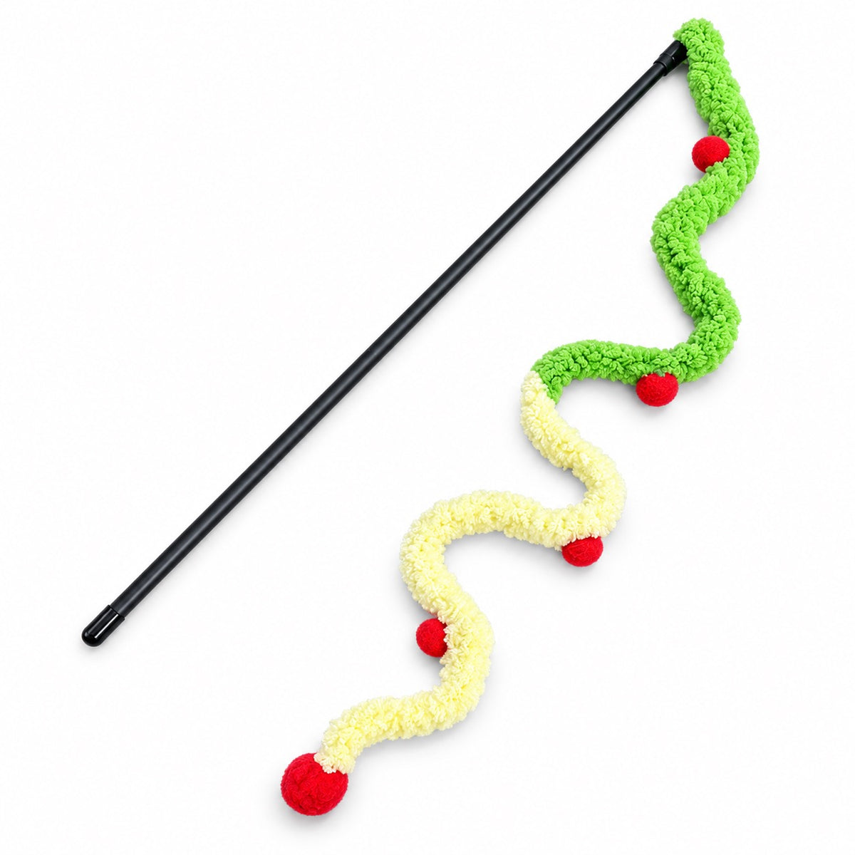 Fuzzy Caterpillar Wand for Chasing - Fuzzy Caterpillar Wand