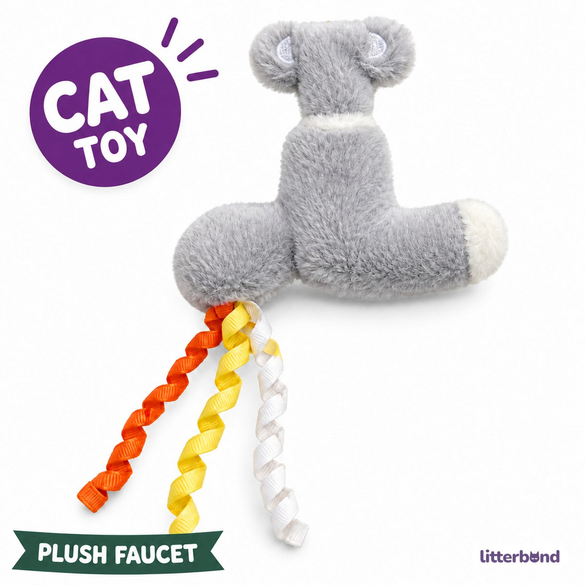 Gray Faucet Plush Toy for Batting