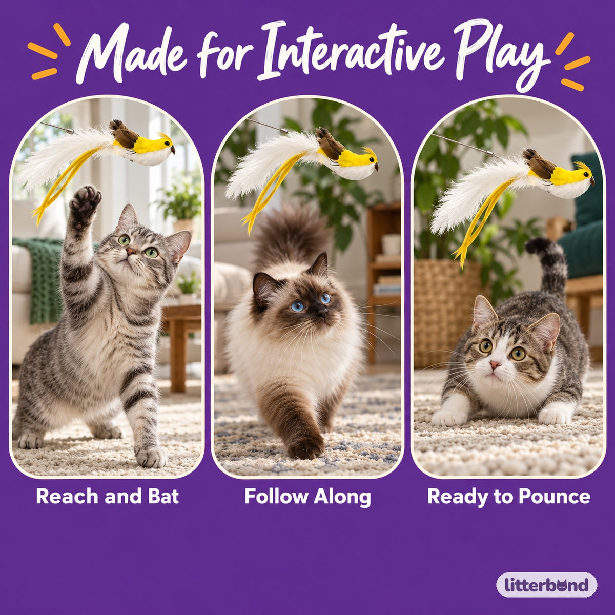 Bird Bee Chasing Wand - playtime at home