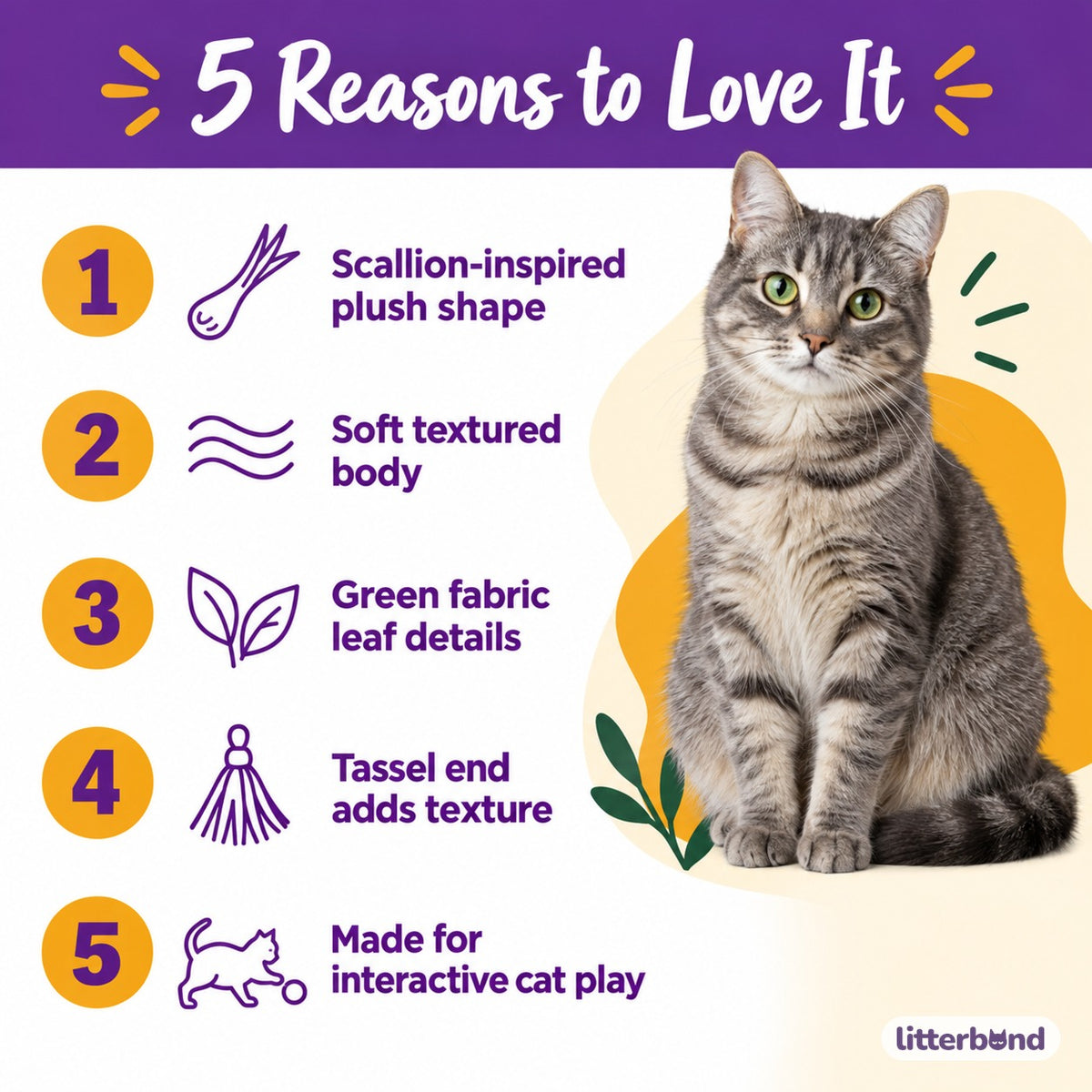 Silvervine Scallion Plush for Batting - 5 reasons to love it