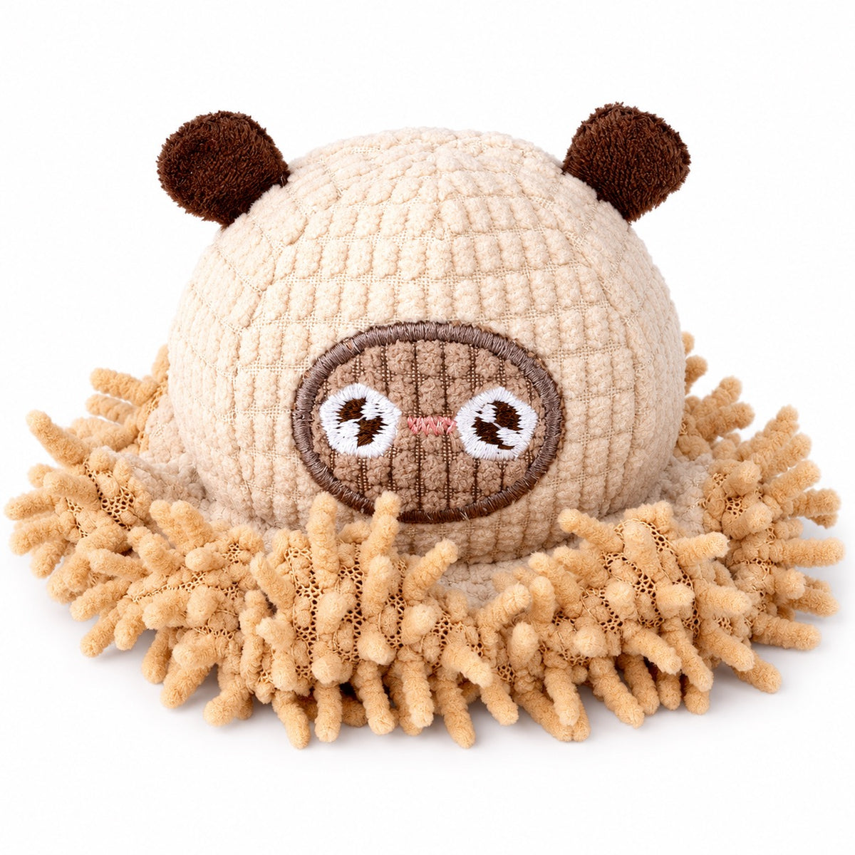 Chenille Octopus Plush Toy for Batting & Hugging - Khaki Octopus