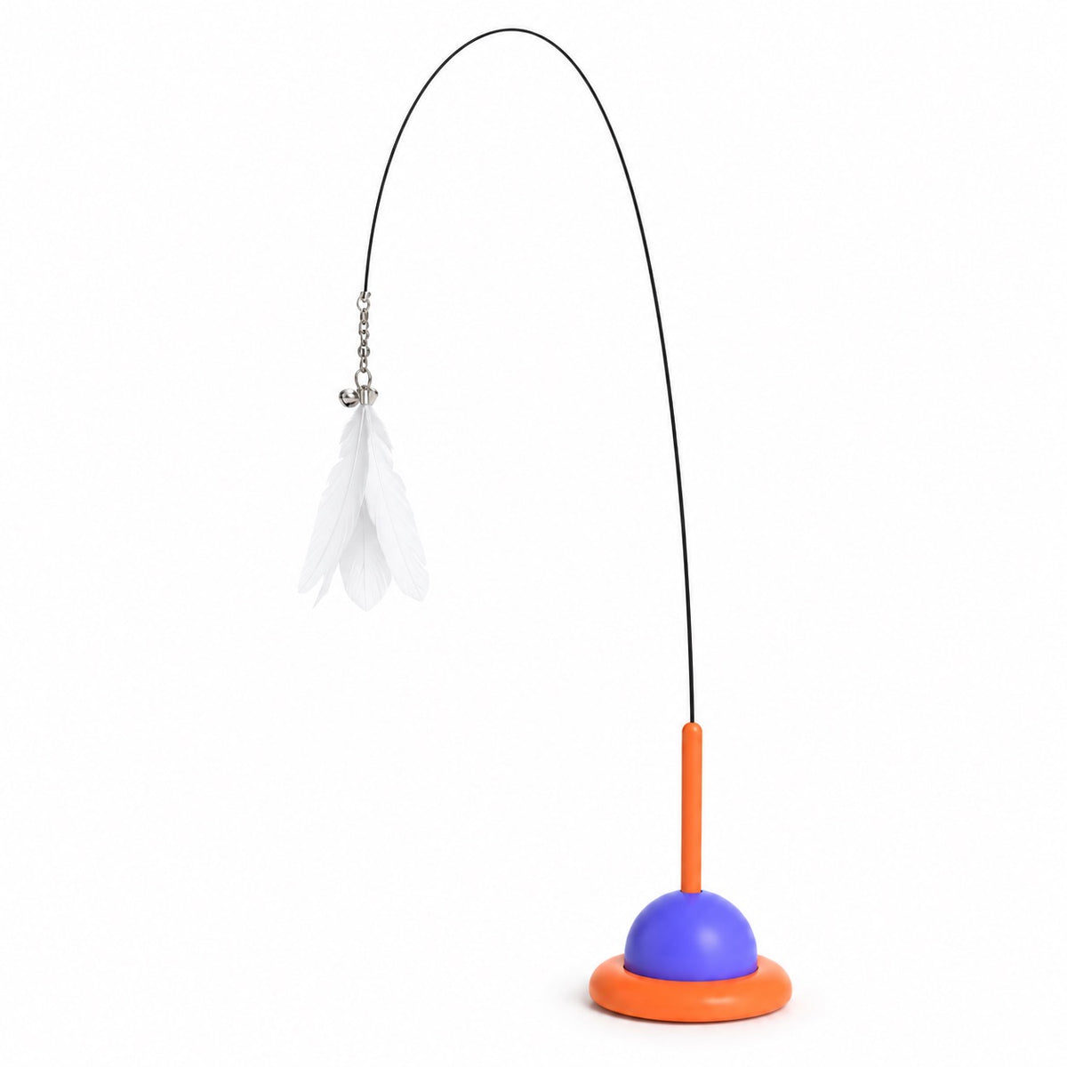 Suction Feather Chaser Wand - Orange