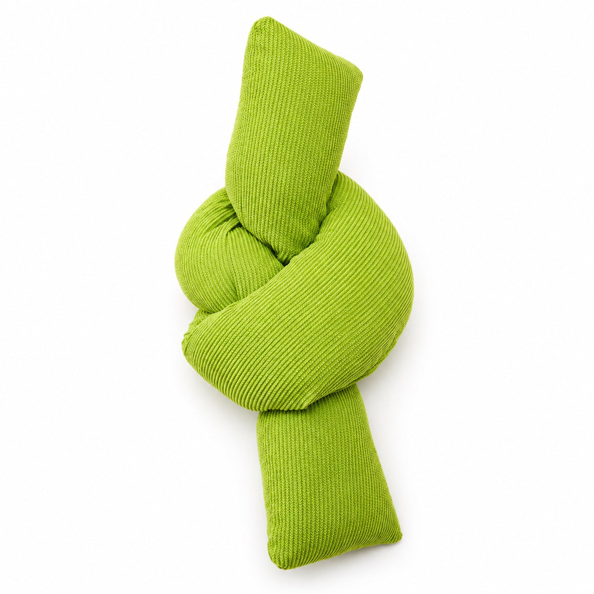 Knotted Crinkle Kicker Pillow - Lime Green