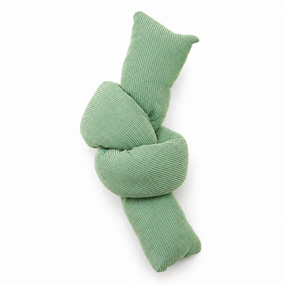 Knotted Crinkle Kicker Pillow - Mint Green