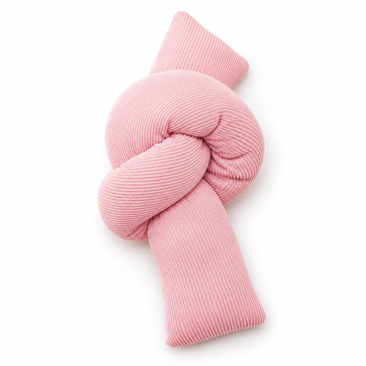 Knotted Crinkle Kicker Pillow - Blush Pink