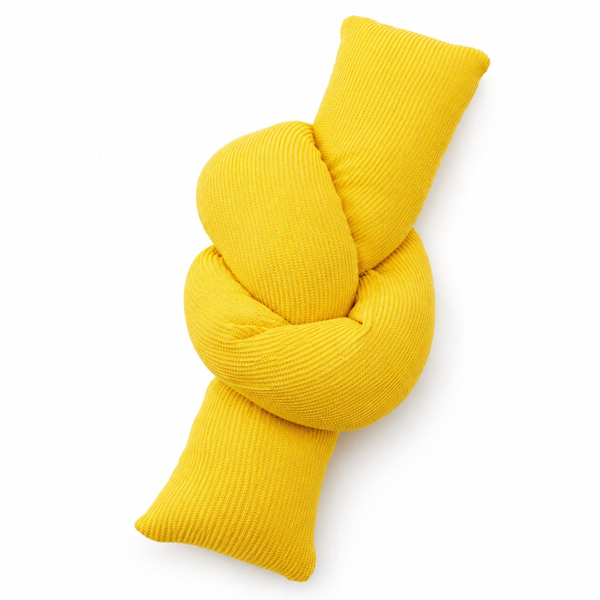 Knotted Crinkle Kicker Pillow - Sunshine Yellow