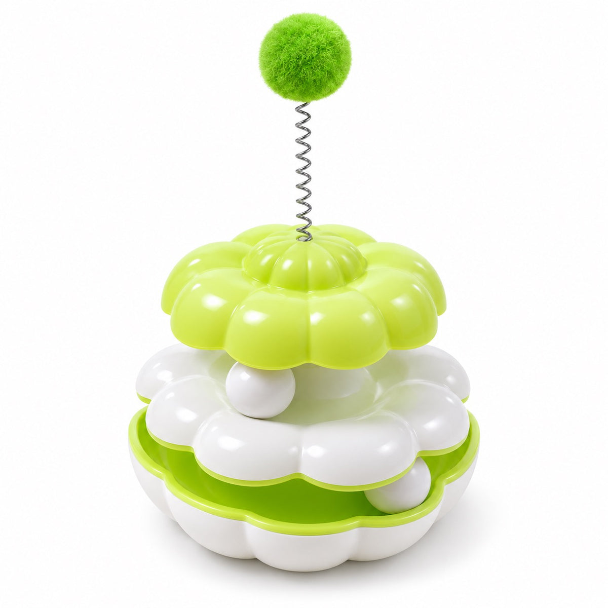 Flower Tumbler Toy for Batting - Green Flower