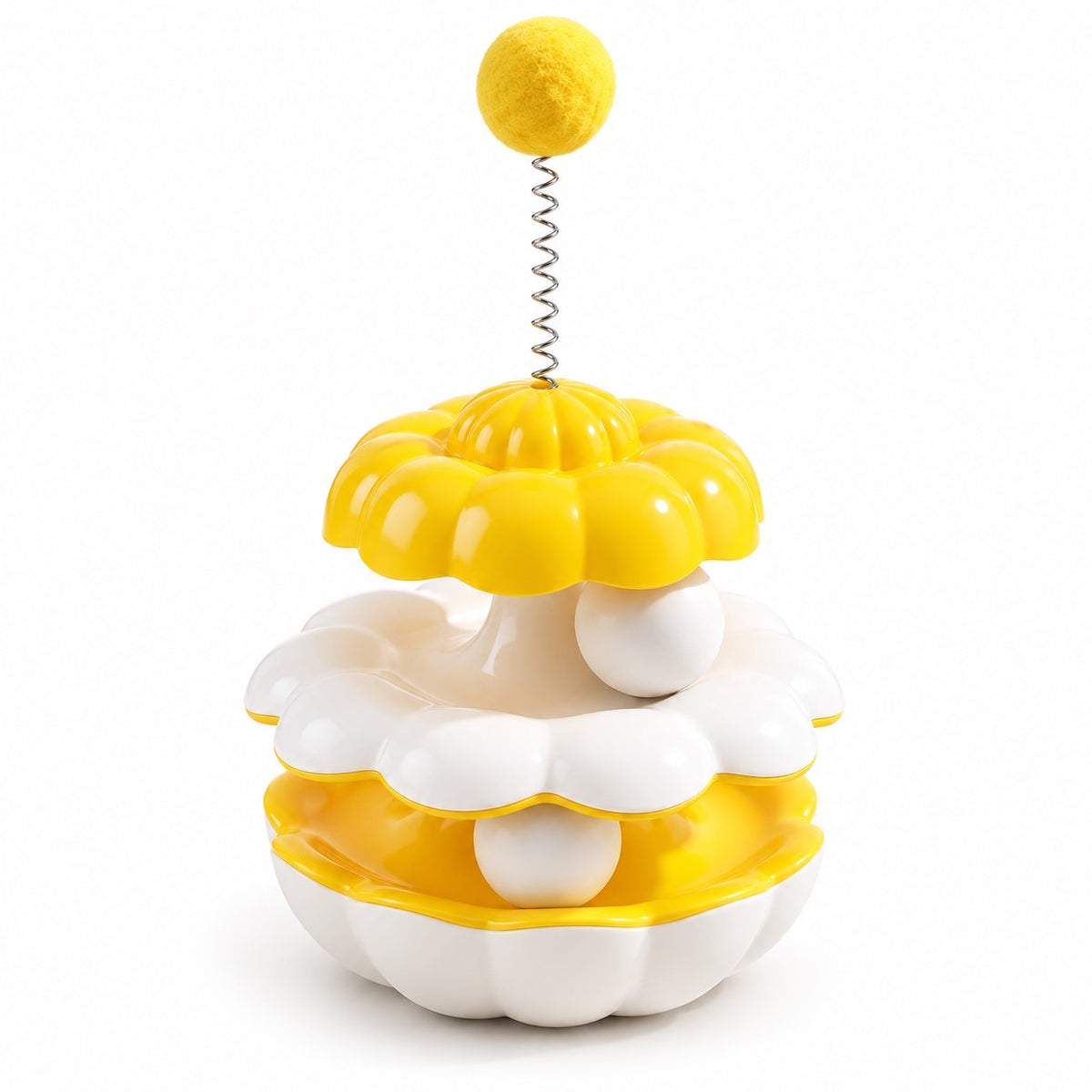 Flower Tumbler Toy for Batting - Yellow Flower