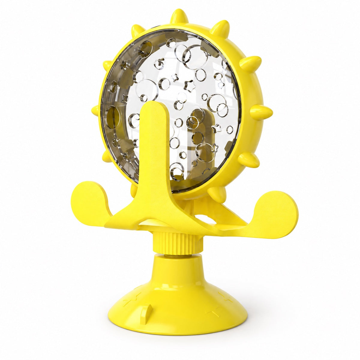 Rotating Treat Wheel for Batting - Yellow