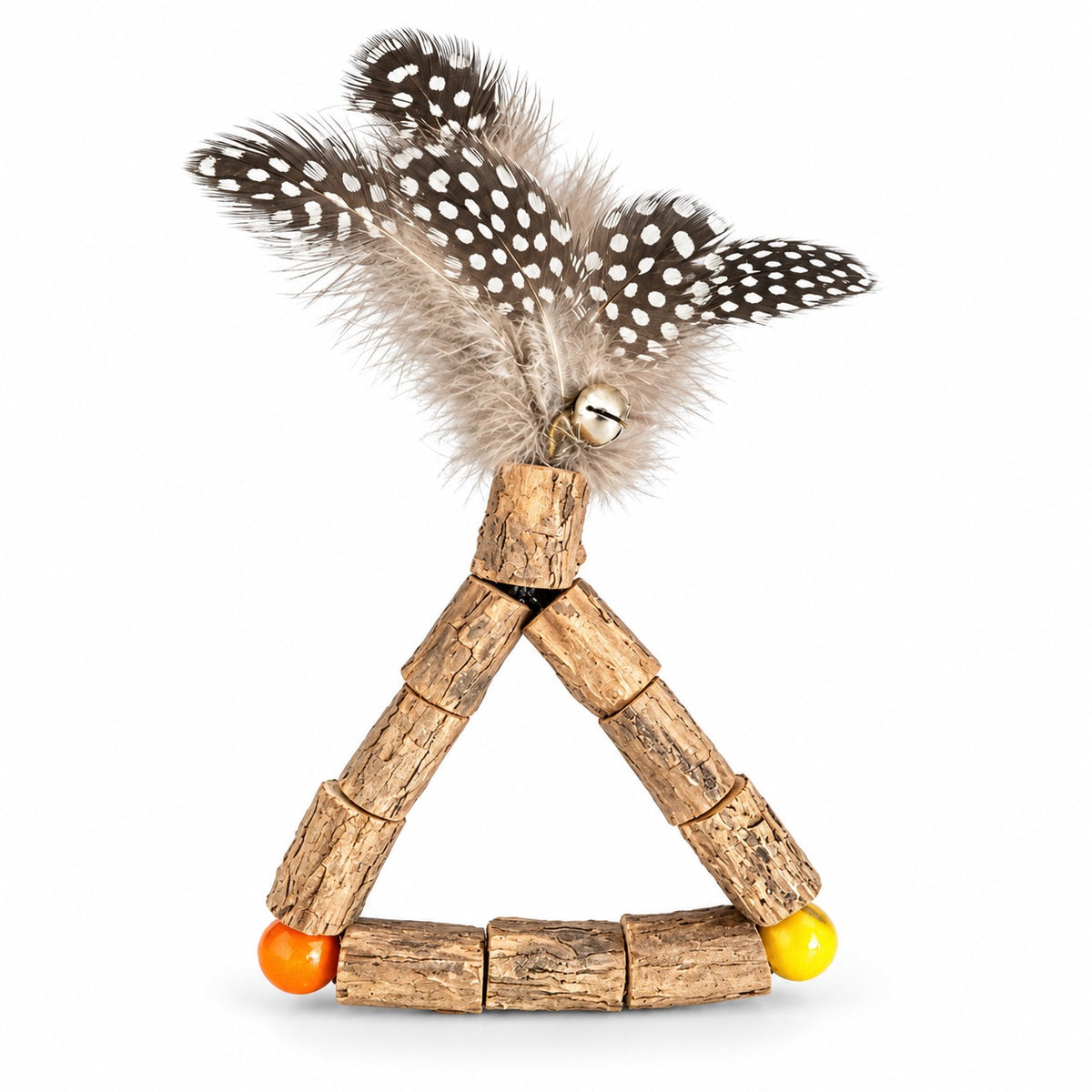 Wooden Feather Batting Toy - Triangle Silvervine