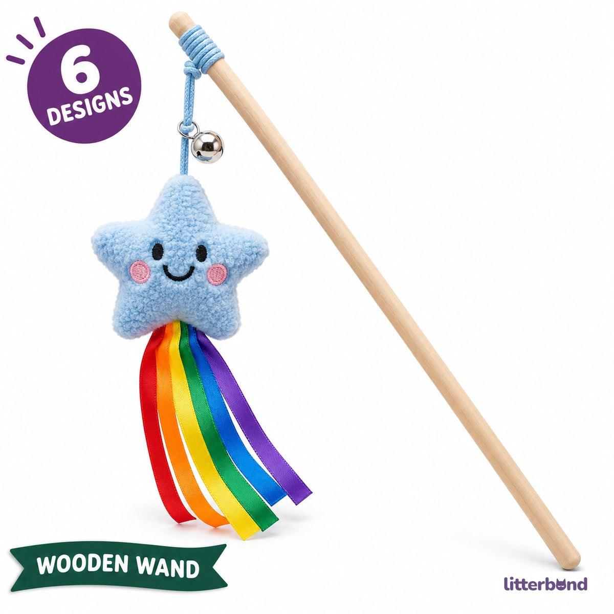 Wooden Teaser Wand for Batting