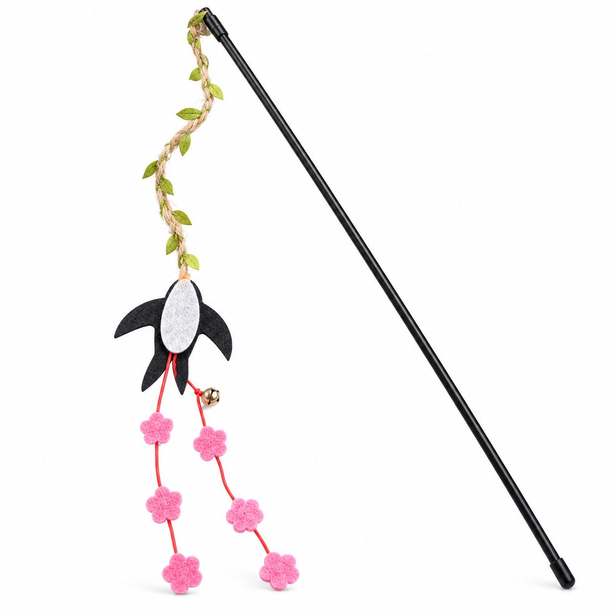 Felt Bird Flower Play Wand - Bird Flower Wand