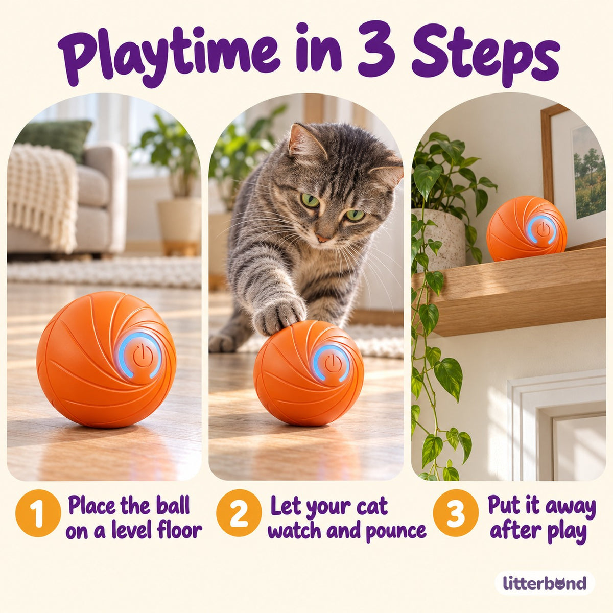 Orange Spiral Ball for Chasing - how to play