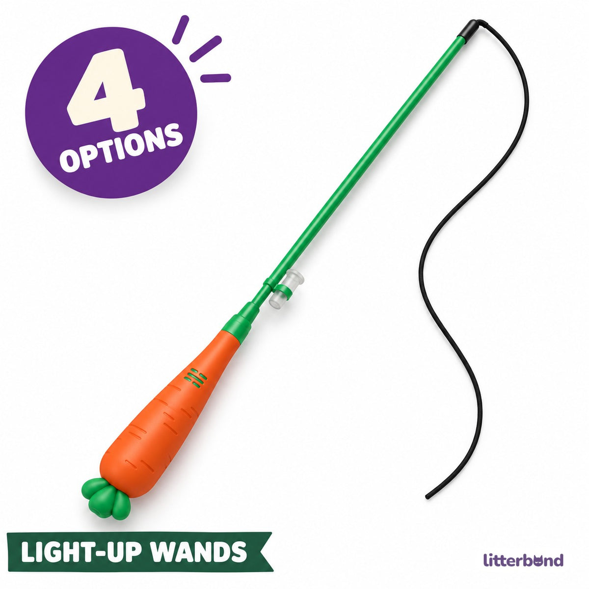 Light-Up Teaser Wands for Pouncing