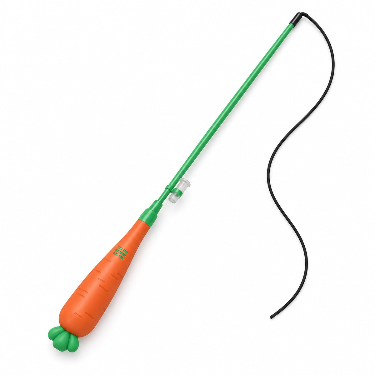 Light-Up Teaser Wands for Pouncing - Orange Laser Carrot