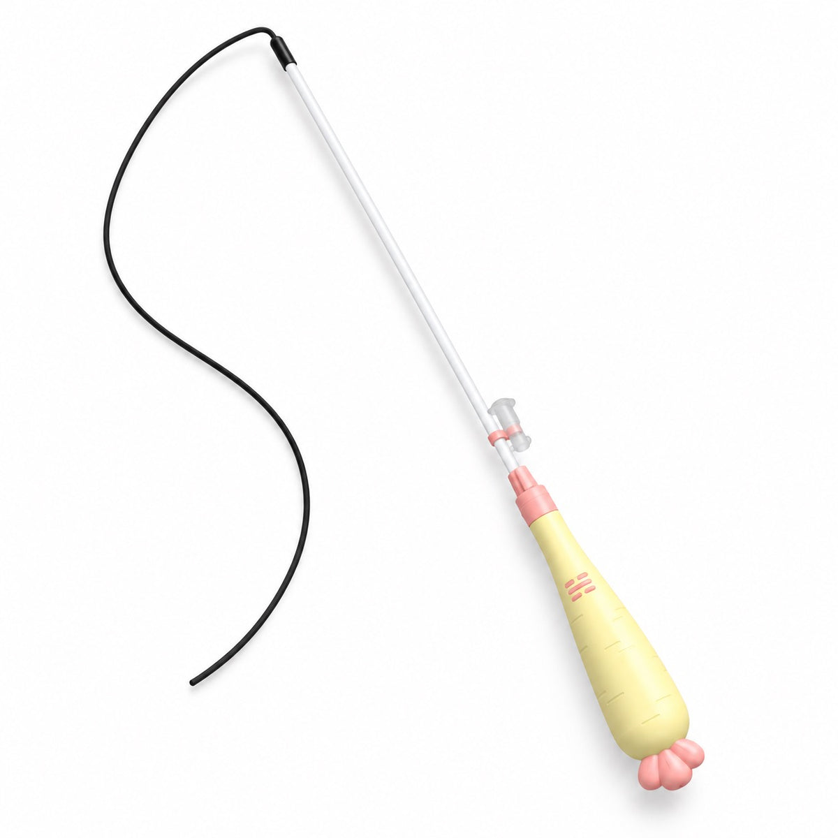 Light-Up Teaser Wands for Pouncing - Yellow Laser Carrot