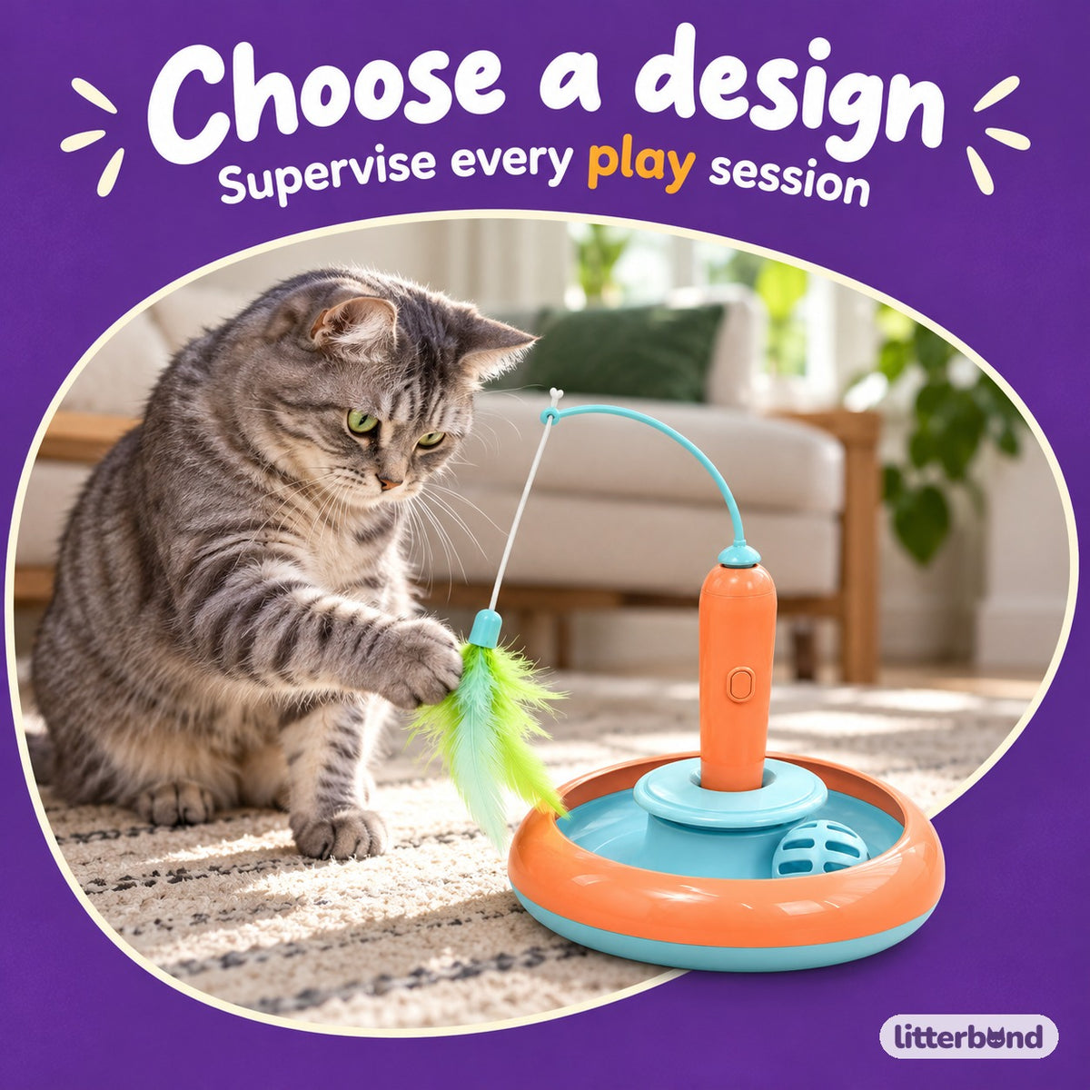 Carrot & Saucer Toys for Batting with a cat