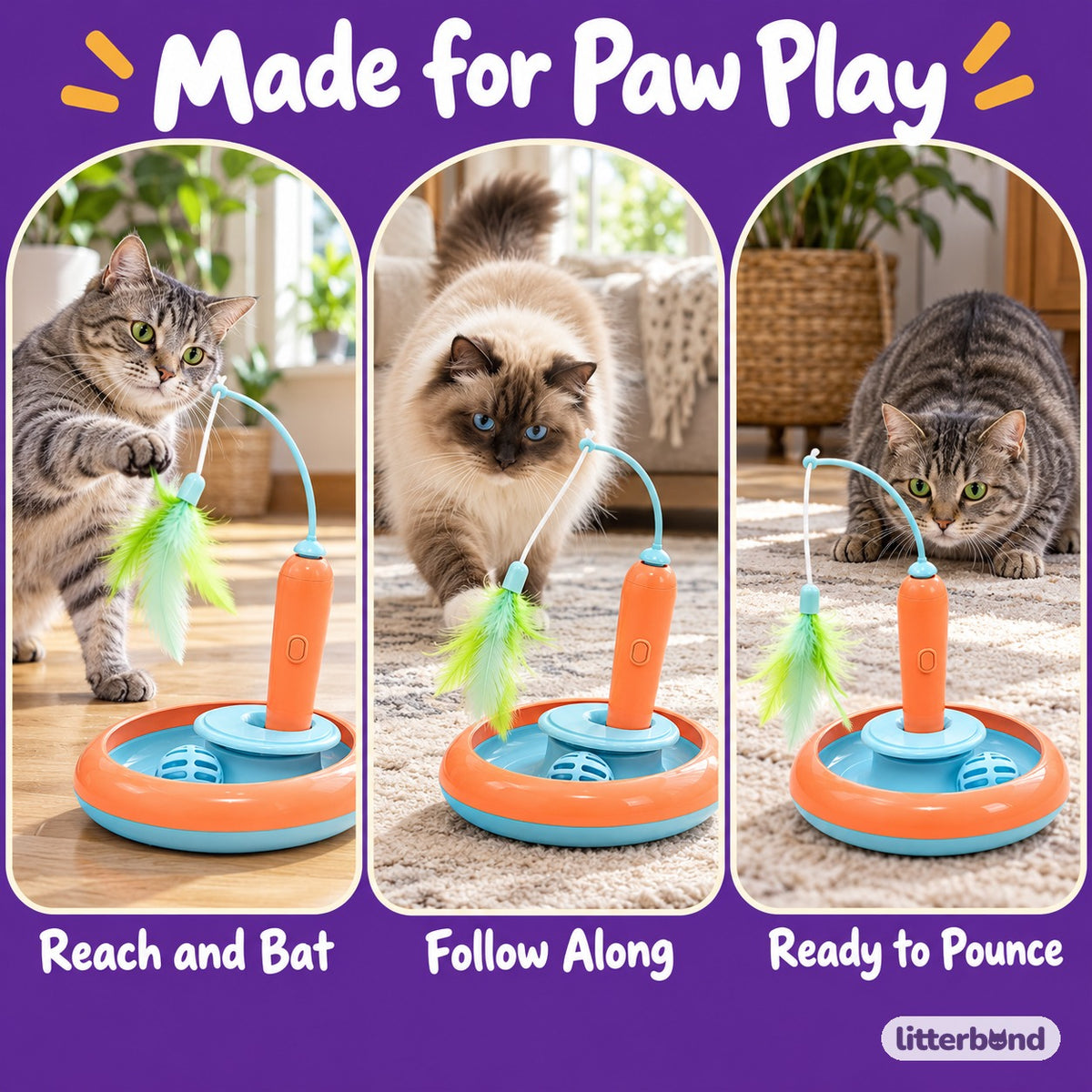 Carrot & Saucer Toys for Batting - playtime at home