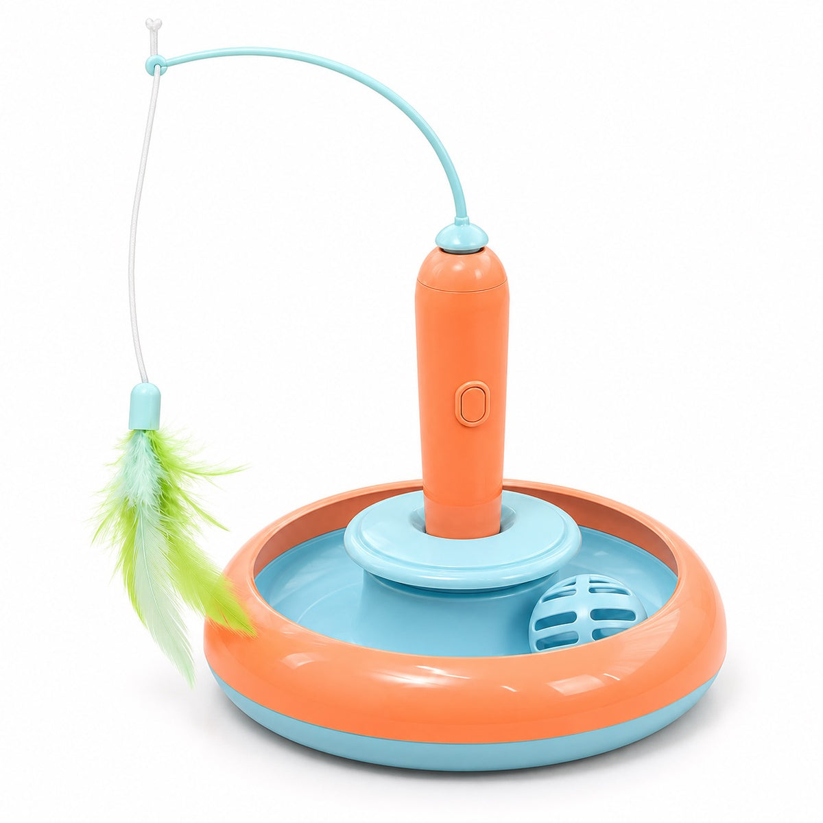 Carrot & Saucer Toys for Batting - Orange & Blue Carrot