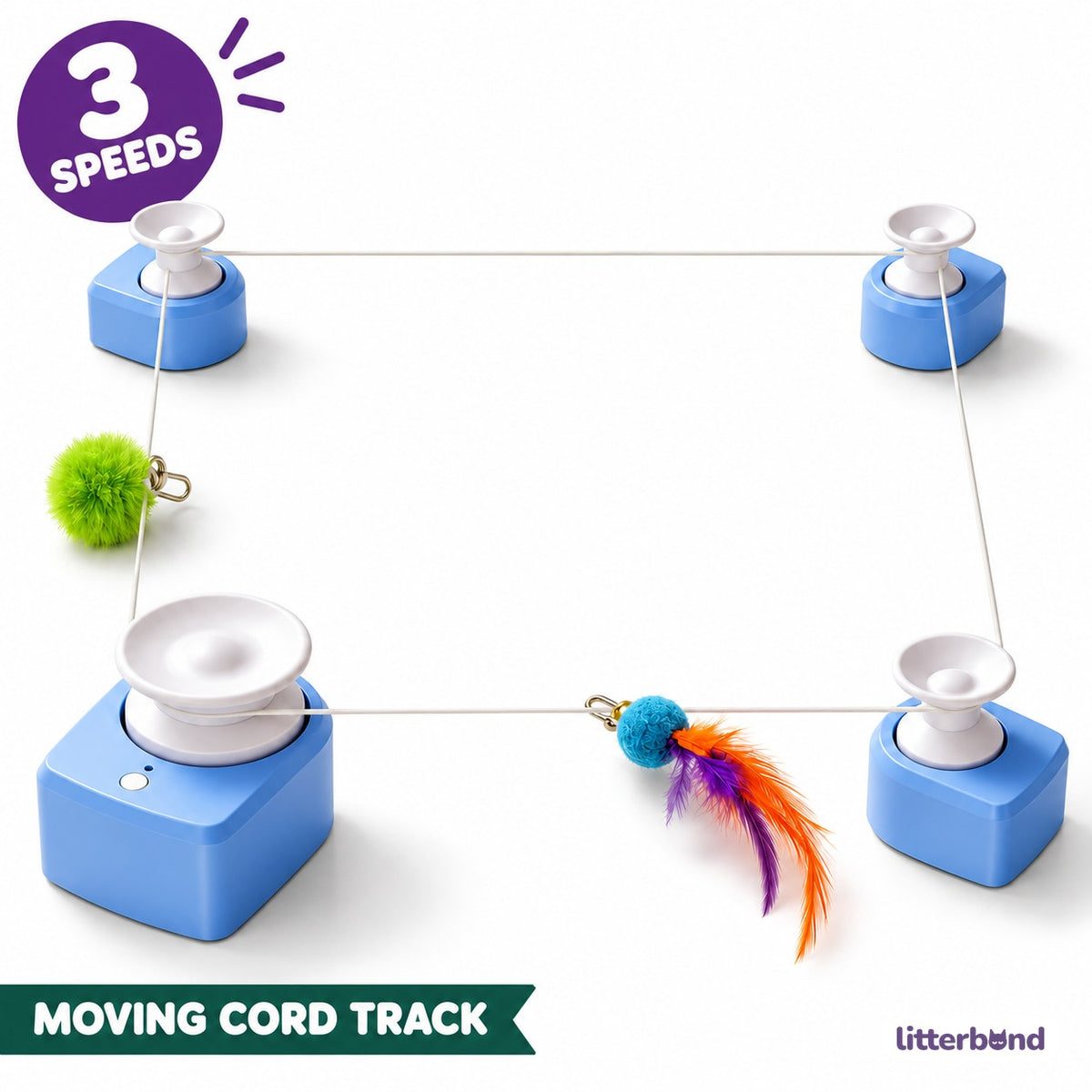 Electric Cord-Track Toy for Chasing