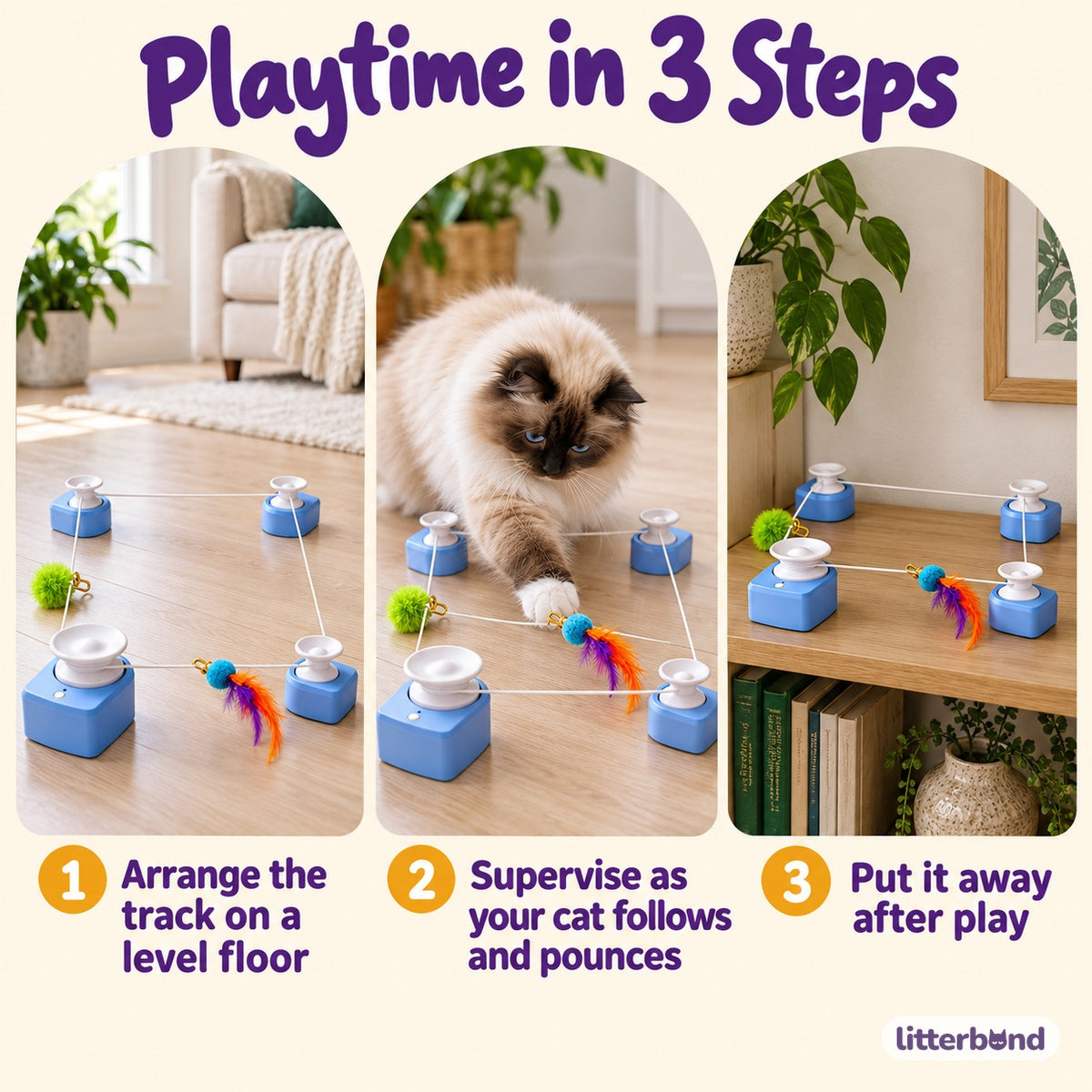 Electric Cord-Track Toy for Chasing - how to play