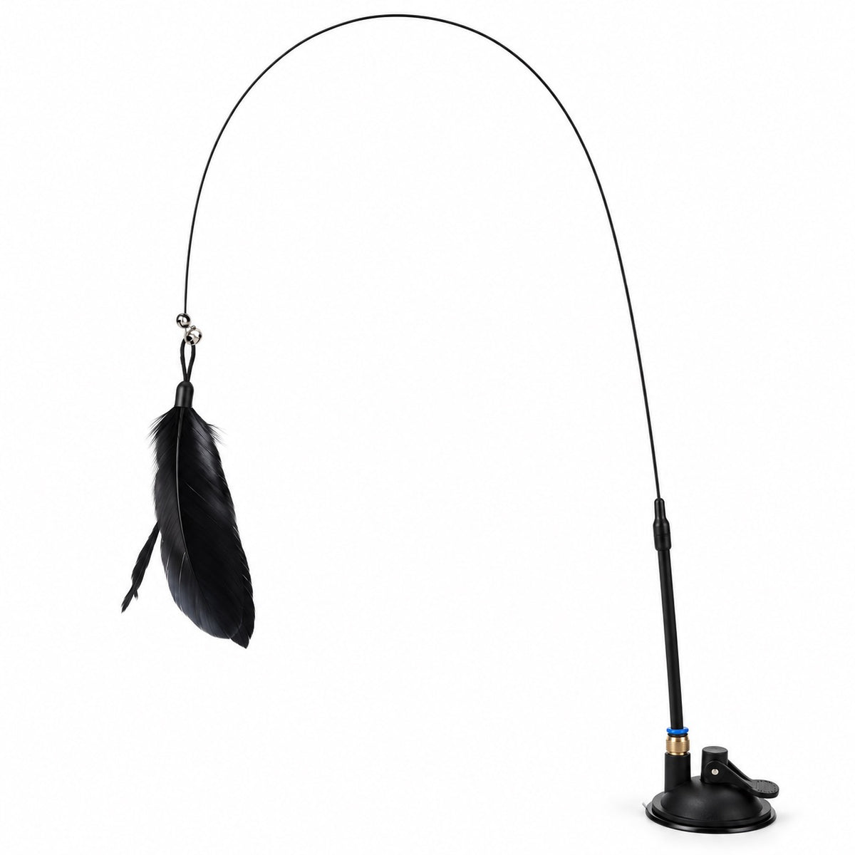 Suction Feather Wand for Batting - Lock Base Black