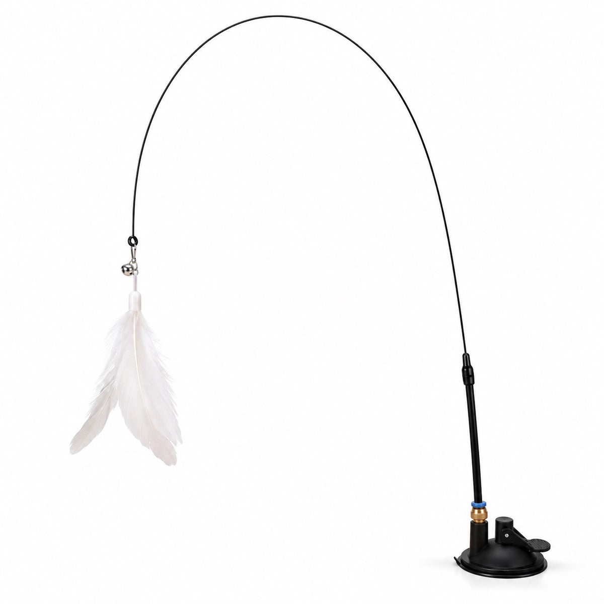 Suction Feather Wand for Batting - Lock Base White