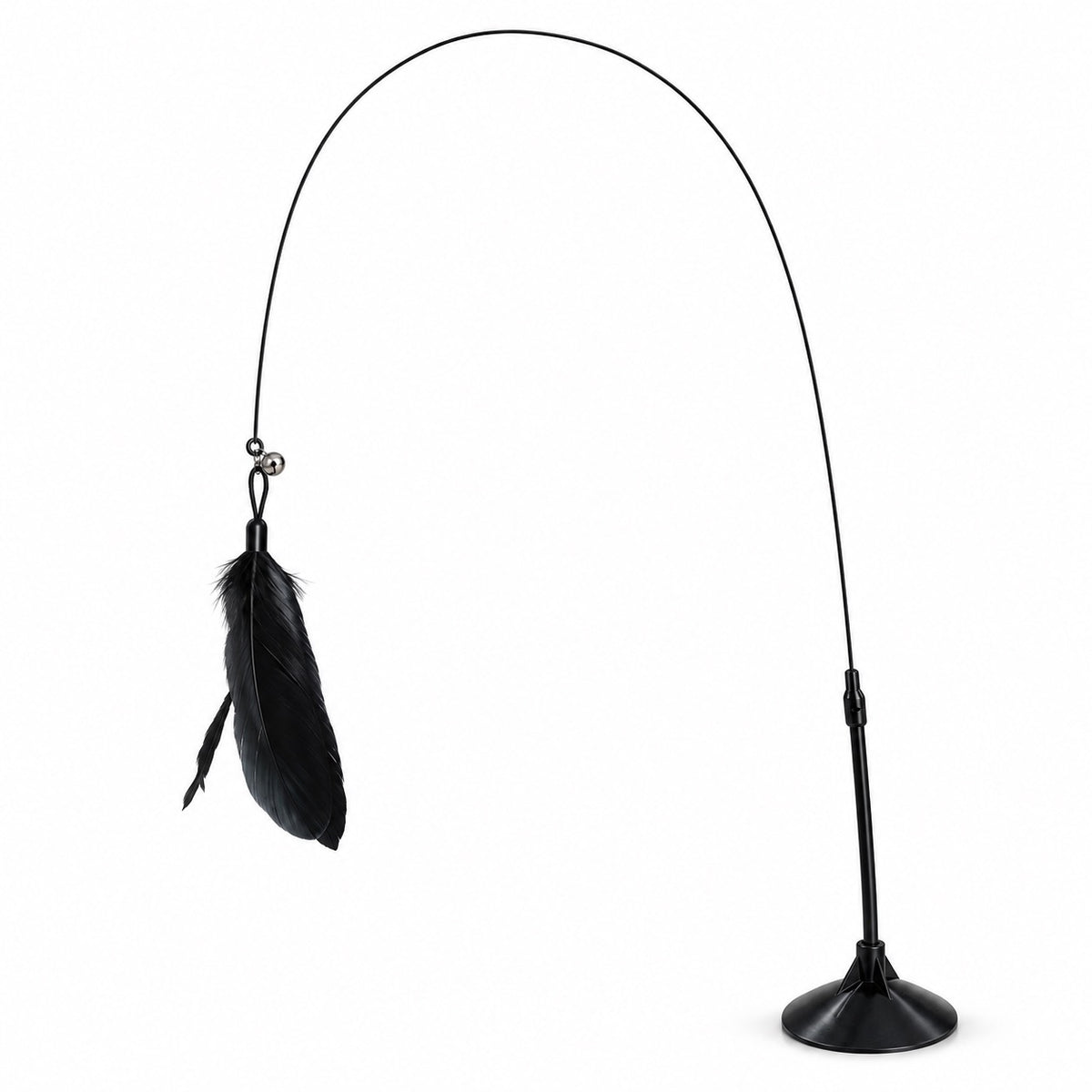 Suction Feather Wand for Batting - Standard Base Black