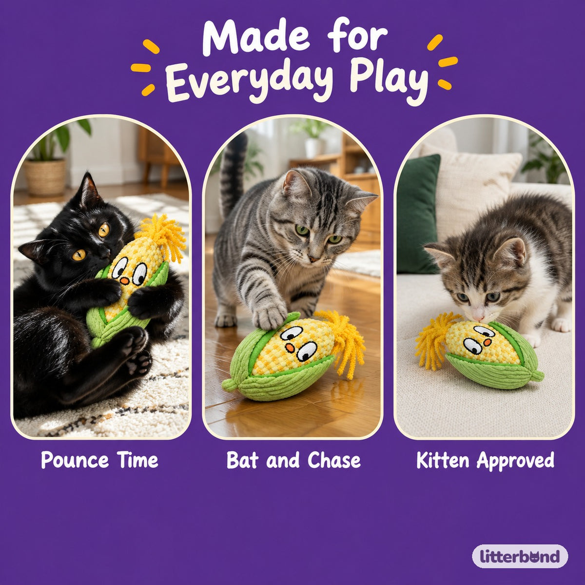 Bobble Corn Cob Hugger - playtime at home