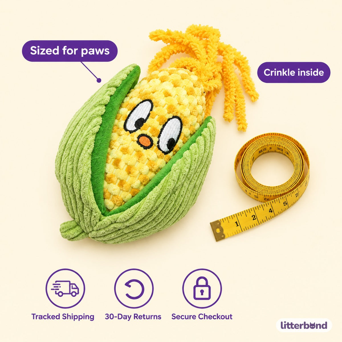Bobble Corn Cob Hugger - size and details